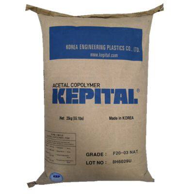 Plásticos de engenharia coreanos KEPITAL POM F20-02  Material plástico bruto de copolímero de acetal