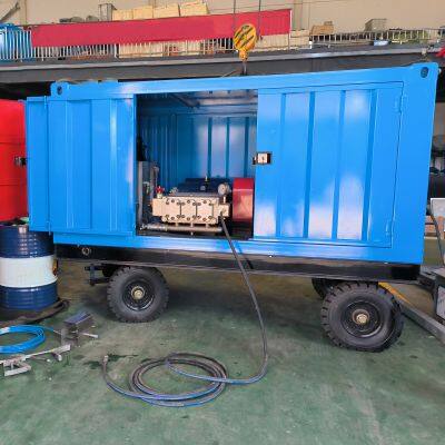 Maquina De Chorro De Agua a Presion Ultraalta De 1500 bar  22000 psi Equipo De Limpieza De Tuberias Industriales