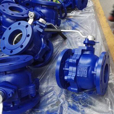 Heavy-duty ANSI Cast Iron Ball Valve for Power Plants With Ductile Iron Disc and Carbon Steel Stem photo-4