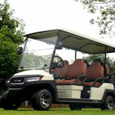 6+2 Golf Cart + Electric Eight-seater Sightseeing Vehicle for Hotel and Real Estate Customer Reception, Electric Vehicle for Receiving Customers for Factory Tour