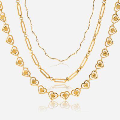 Stainless Steel Necklace With Mill Test Report & 18K Gold PVD Finish photo-4