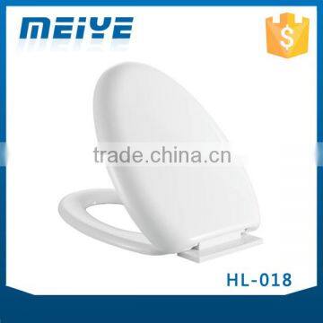 HL-018 MEIYE PP 460*370*65mm Round Soft-closing Toilet Seat Cover Ramp Down Toilet Lid