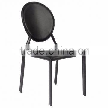 Low back leather dining chair made in china