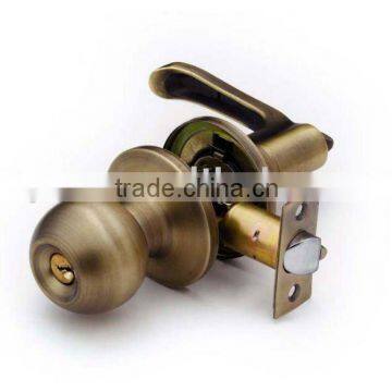 Cylindrical door knob lock