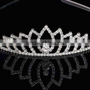 Handmade Luxury Wedding Rhinestone Bridal Crystal Tiara Bridal Crown photo-2