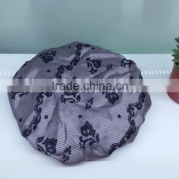 printed shower cap