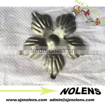 Ornamental iron stamped flowers/wroughnt irpon forged parts and similar construction iron decorations