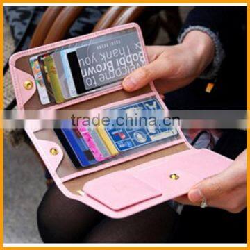 Newest Design Elegant Lady Foldable Long Credit/ID Cards Protective Holder