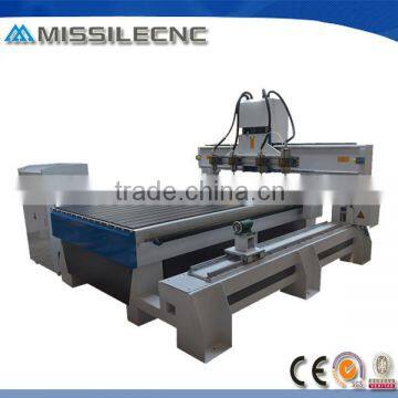 China 3D CNC Wood Carving Machine Price with rotary for Cylinder Engraving