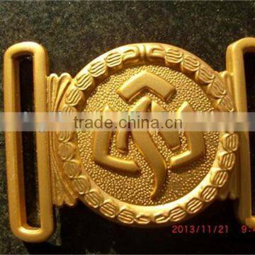 Custom metal belt buckle with Gold plating