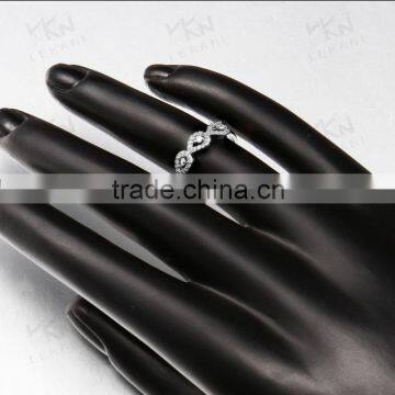 SGS Certified LEKANI 18K Gold Plated Latest Design Diamond Ring for Sale photo-5