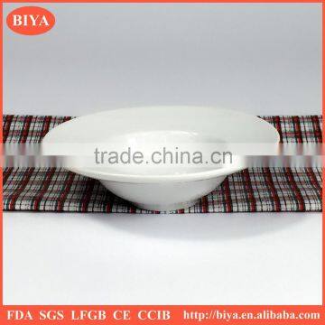 cheap porcelain ceramic dish for seasoning oil juice or soy sauce, small round ceramic plate High temperature ceramic plate