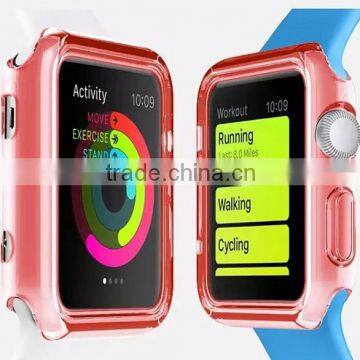 Latest Desgin Soft Semi-transparent TPU Case for Apple Watch, Soild Color Silicone Watch Case photo-5