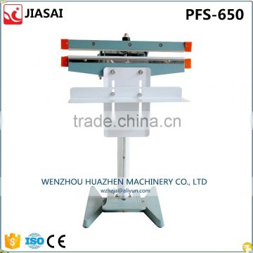 Wenzhou factory pedal sealing machine 650mm sealing length use for bag neck sealing