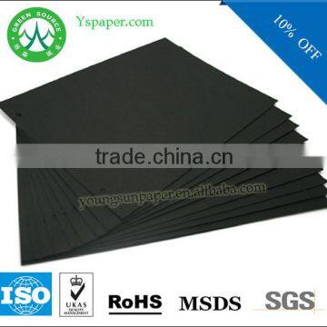 0.42mm black label paper / no white point black paper / black label tag board