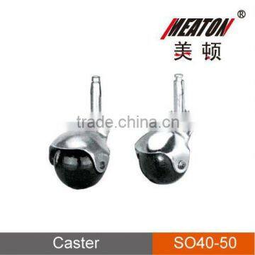 Rubber ball caster wheel