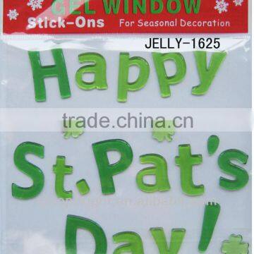 removable door stickers, St. Pat's Day,size 20*20*0.3cm, conform to EN71