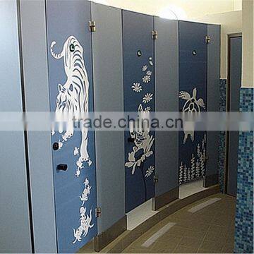 12mm compact laminate public toilet partition