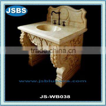 small size hand carved marble wash basin