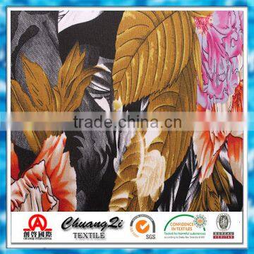 DTY Knitted Textile Polyester Spandex Digital Printed Fabric photo-2