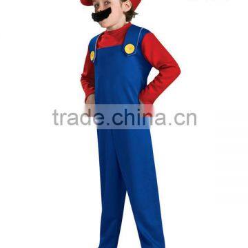 hot sale high quality kids super mario costume C345