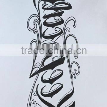 High Quality Letter Gold Flash Metallic Metal Custom Water Transfer Temporary Tattoo Stickers Body Art photo-5
