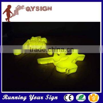 acrylic letters high quality yellow led channel letters