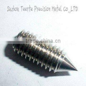 stainless steel Hexagon socket set screws with cone point