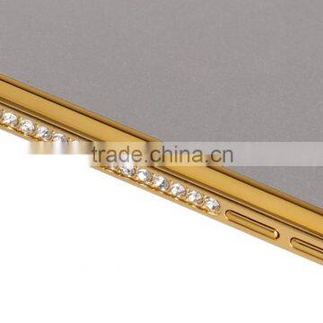 Luxury Metal Material Bumper With Bling Bling Diamond Edged Ex Frame 360 Protective Cell Phone Cases for Iphone6 photo-4