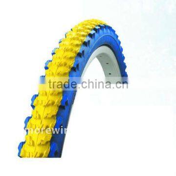 color bicycle tire