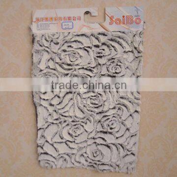 flower plushed PV fabric