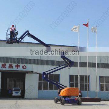 CE self-propelled hydraulic arm aerial working platform sky boom lift platform