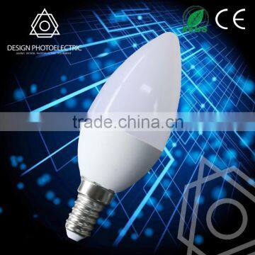 led lighting 3w hot sale led bulbs eyeshield/cheap plastic led bulb C37 E14 Lamp Led Bulb Candle Light