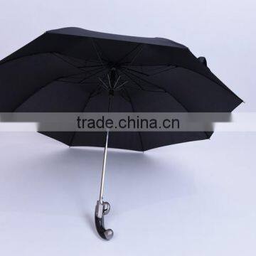 Windproof Automatic open creative handle water pistol umbrella