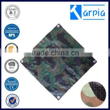 virgin material camo tarp to cover inflatables pe tarpaulin tent for sale