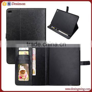 High quality PU leather cover case with card holder for apple ipad air 2