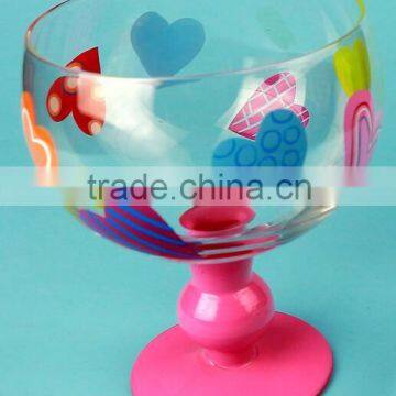 handmade footed dessert bowl ice cream sundae dishes