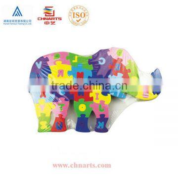 Eco-friendly color EVA foam puzzle shapes/baby toys