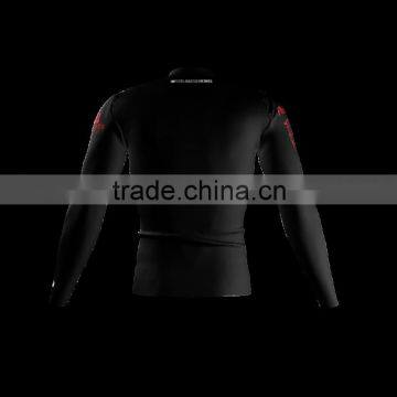 Polyester Spandex Long Sleeves Mad Scientists Compression Shirt/Rash Guard With Club Logo Player Name and Numbers at Sleeves photo-2