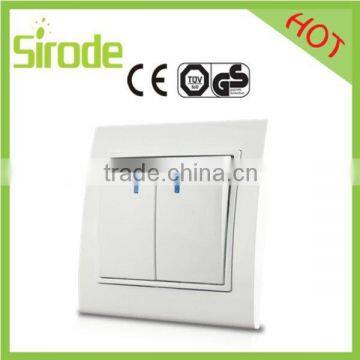 Sirode Wall Switch and Socket EU Standard White/Gold/Sliver Color