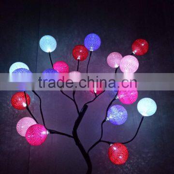 battery led tree cotton ball light magic ball light string lights