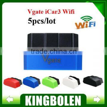 2015 New Arrival Vgate iCar3 Wifi Elm327 Wifi Code Reader Support OBDII Protocol Vehicle iCar 3 Scan for iOS/Android/PC