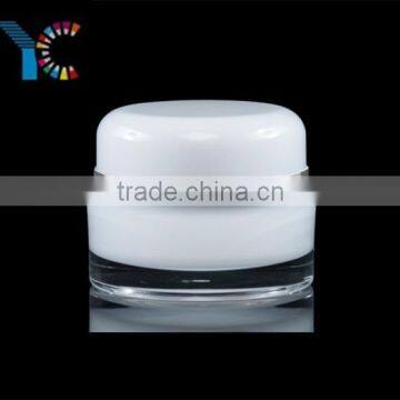 Luxury Round White Cosmetic Jars With Lid