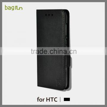 OEM Magnetic Flip Genuine Leather Mobile Phone Case for HTC M8 with Stand Function Case
