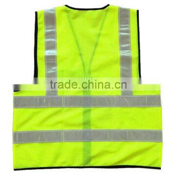 Wholesale 2014 News OEM 100% Polyester High Quality Highway Waistcoat With Zipper & ID Pockets photo-3