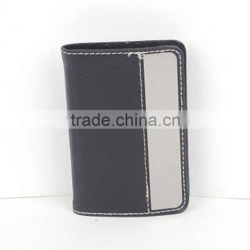 Leather pu With Aluminum Name Card Holder Passport Holder photo-3