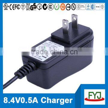 8.4v 500ma Charger 7.4v Rechargeable Battery Pack Charger With EU US UK AU Plug YJP-084050 photo-2