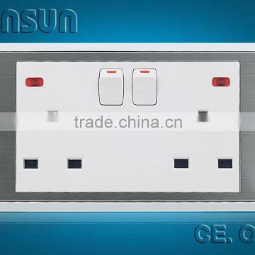 13a switch socket outlet with neon