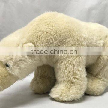 Cute EN71 CE Standard Super Soft Scarf White Plush Polar Bear