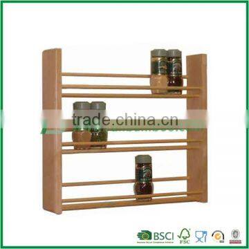 Fuboo 3-Tier Bamboo Spice shelf organizer Bamboo Cruet